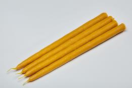 Adventné sviečky z včelieho vosku - set 4 sviečok thumb