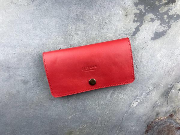 Kožená peňaženka Rhea II červená